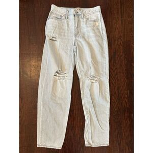 Madewell Light Wash The Slouchy Boyfriend Jean Size 26